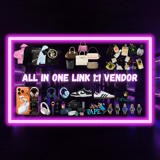 Everything you need | 1:1 Products Vendor Link | All In One Link